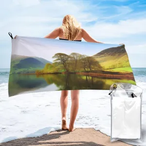 Lake District National Park Printed Quick Dry Bath Towel Microfiber Towel with Travel Bag