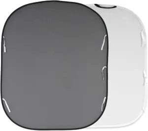 Lastolite LL LB56GW Reversible 5-Feetx6-Feet Plain Collapsible Background (White /Mid Gray)