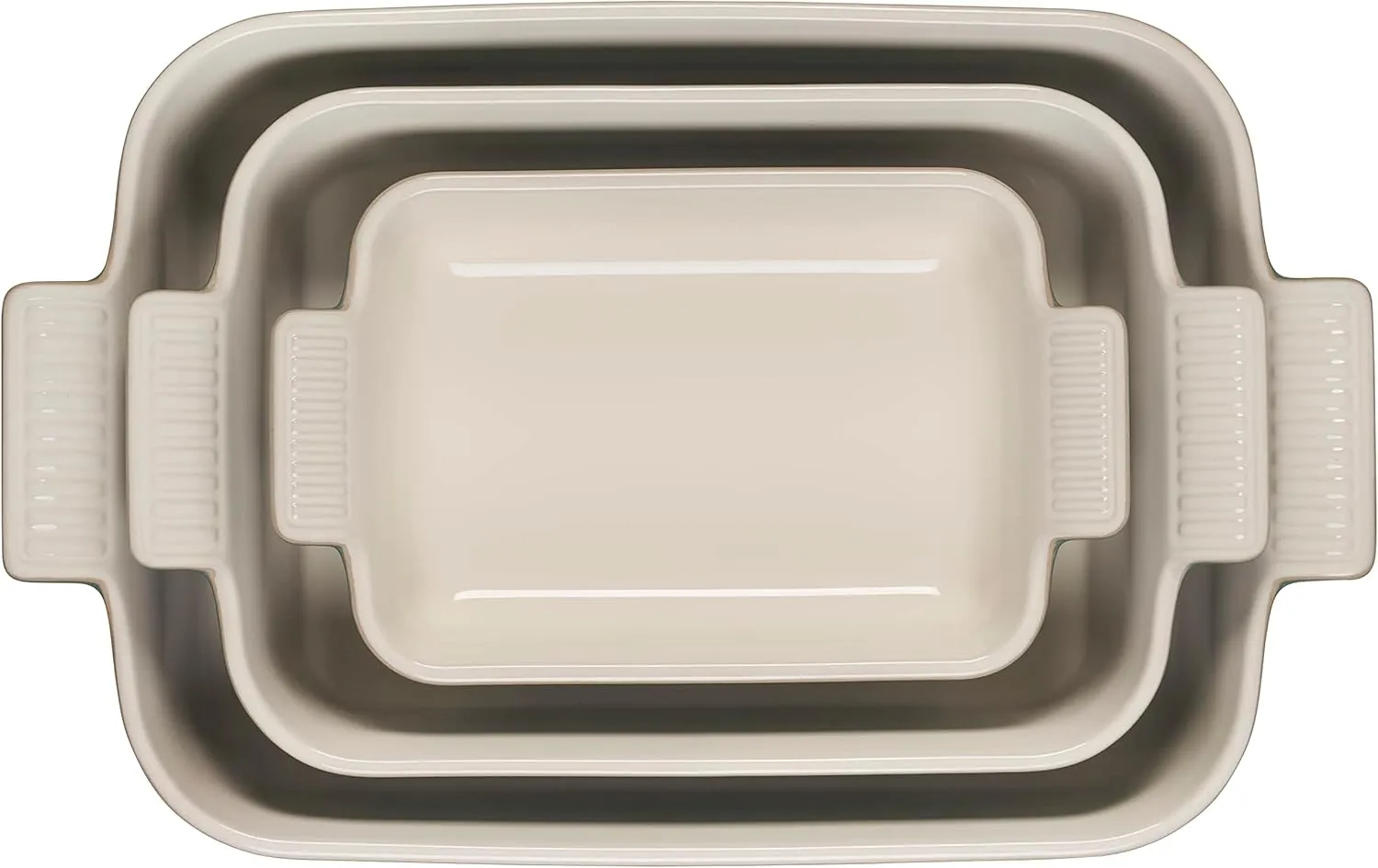 Le Creuset Stoneware Heritage Set 3 Rectangular Dishes, Artichaut