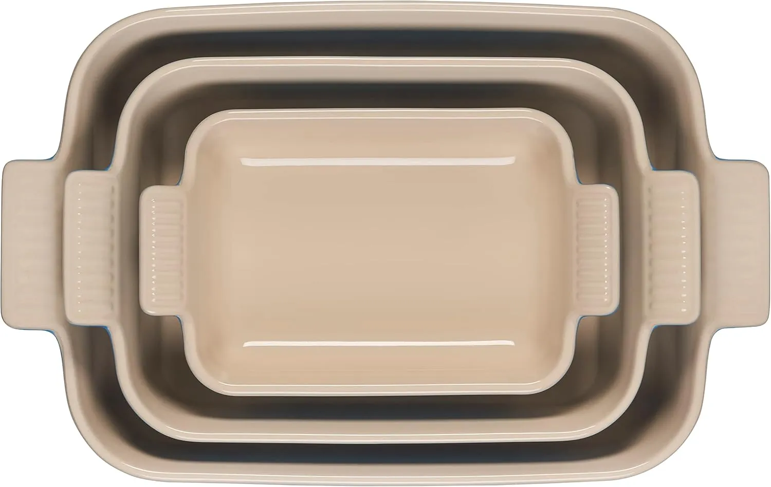 Le Creuset Stoneware Heritage Set 3 Rectangular Dishes, Marseille