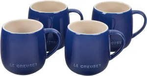 Le Creuset Stoneware Set of 4 Heritage Mugs, 13 oz. each, Indigo