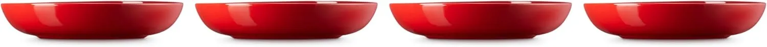 Le Creuset Stoneware Set of 4 Pasta Bowls, 8.5" each, Cerise