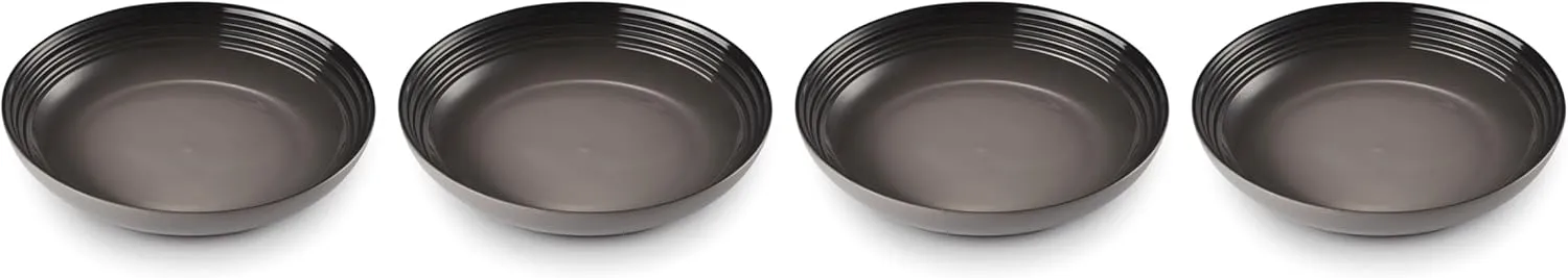 Le Creuset Stoneware Set of 4 Pasta Bowls, 8.5" each, Oyster
