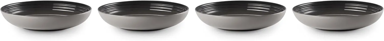Le Creuset Stoneware Set of 4 Pasta Bowls, 8.5" each, Oyster