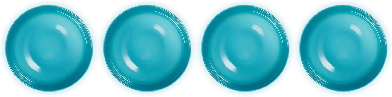Le Creuset Stoneware Set of 4 Soup Bowls, 22 oz. (6.25") each, Caribbean