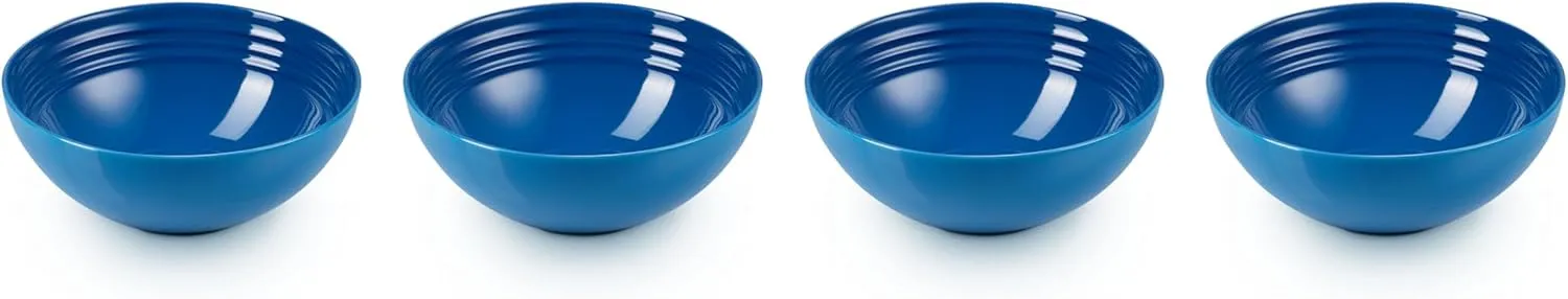Le Creuset Stoneware Set of 4 Soup Bowls, 22 oz. (6.25") each, Marseille