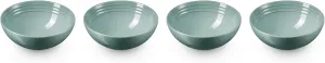 Le Creuset Stoneware Set of 4 Soup Bowls, 22 oz. (6.25") each, Sea Salt