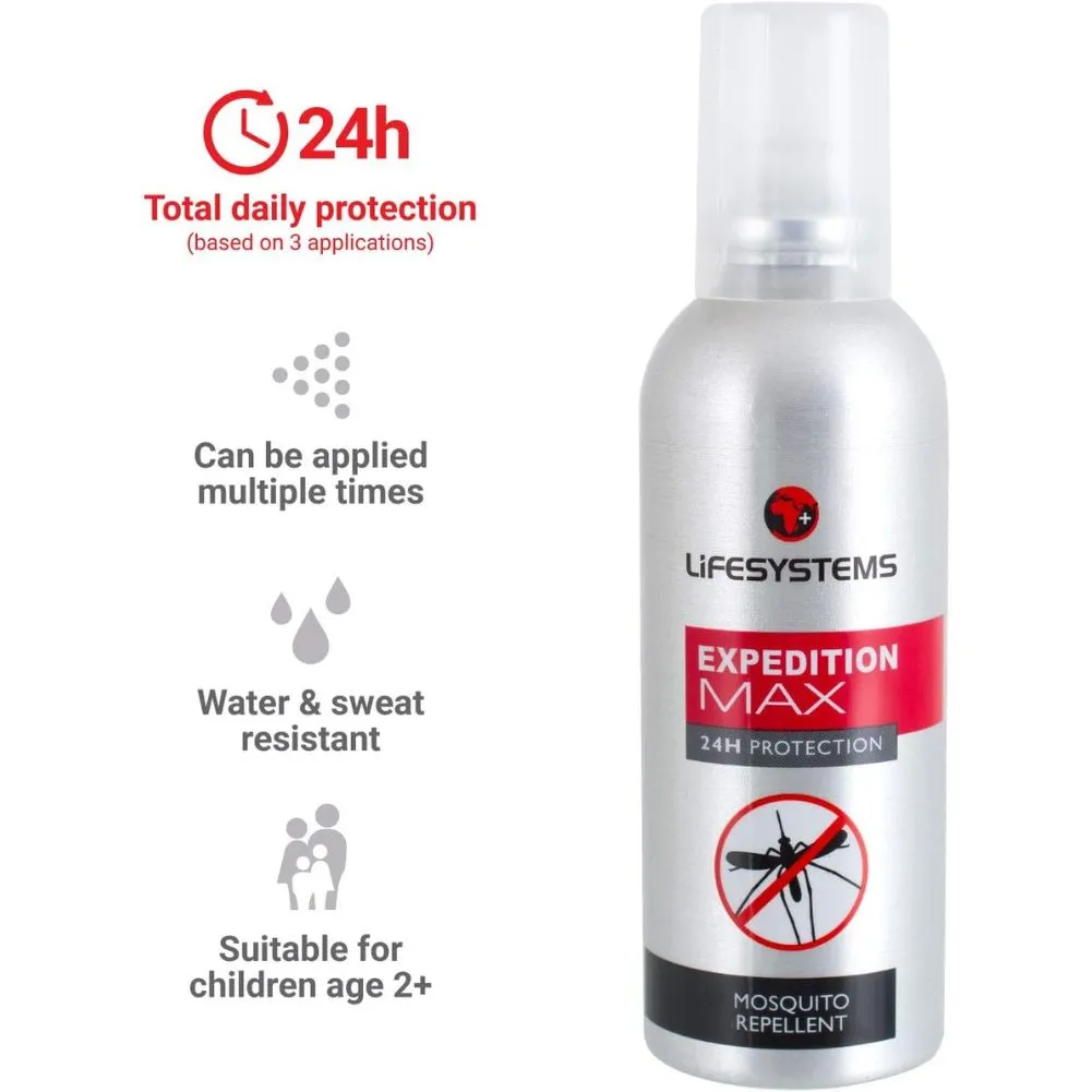 Lifesystems Expedition MAX DEET Mosquito Repellent (100ml)