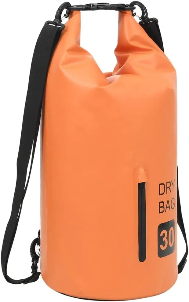 Lightweight Waterproof Dry Bag for Adventure, Keep Valuables Safe, Easy to Carry, 7.9 Gal Capacity, Orange