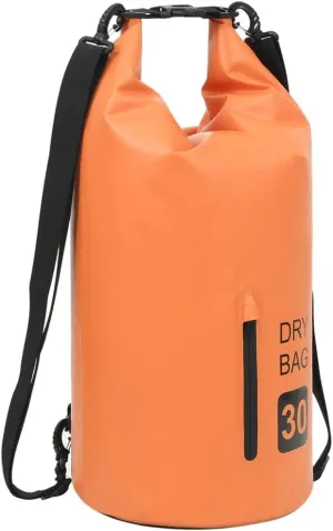 Lightweight Waterproof Dry Bag for Adventure, Keep Valuables Safe, Easy to Carry, 7.9 Gal Capacity, Orange
