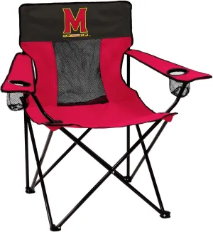 Logo Brands NCAA Collegiate Unisex Adult Elite Chair with Two Cups Holder, One Size, Multicolor