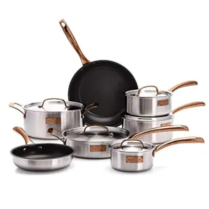 London Tri-Ply 12-Piece Cookware Set