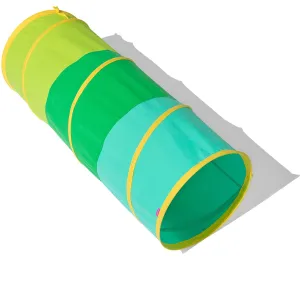 LOVEVERY | The Organic Cotton Play Tunnel | Pop-Up & Collapsible Play Tunnel with Organic Cotton Carrying Case, Toddler Gift for Indoor and Outdoor Game, Multicolor, Ages 12  Months