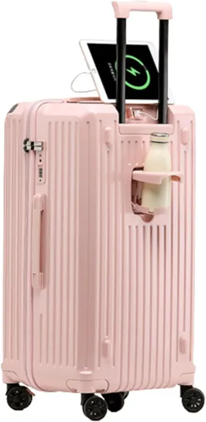Luggage carrying bag with 5 casters and 360-degree rotation for carrying on board the plane, travel and business trip, convenient carrying bag, impact-resistant and anti-theft, equipped with TSA roll