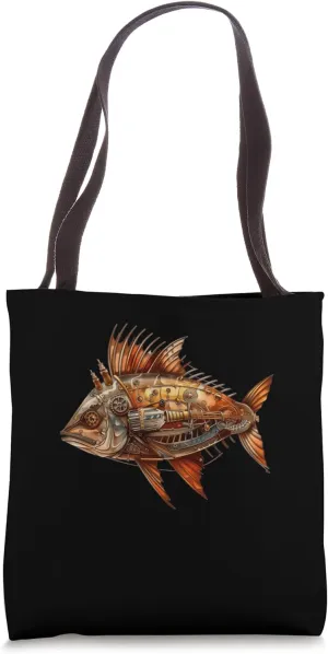 Mackerel Steampunk Tote Bag