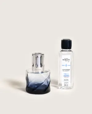 MAISON BERGER Spirale Blue Lamp Gift Set with Ocean Breeze