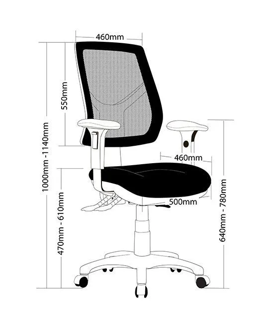 Maris Mesh Office Chair - Black