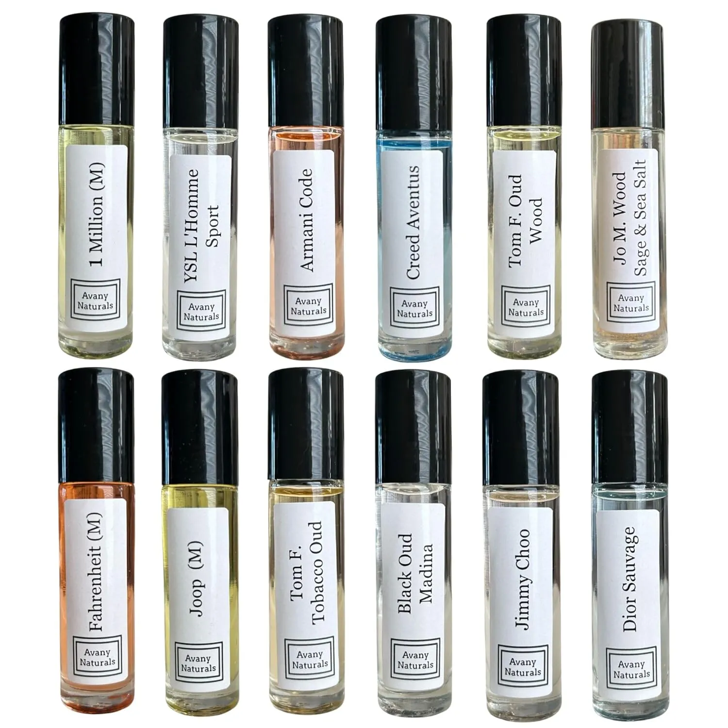 Masculine Trio Men's Fragrance - Concentrated Roll On Body Oil, Alcohol Free Perfume Oil Gift For Men