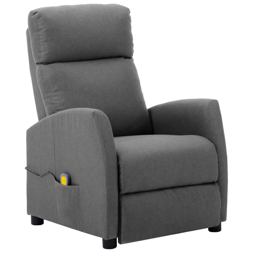 Massage Recliner Chair Adjustable Push Armchair for Elderly Fabric