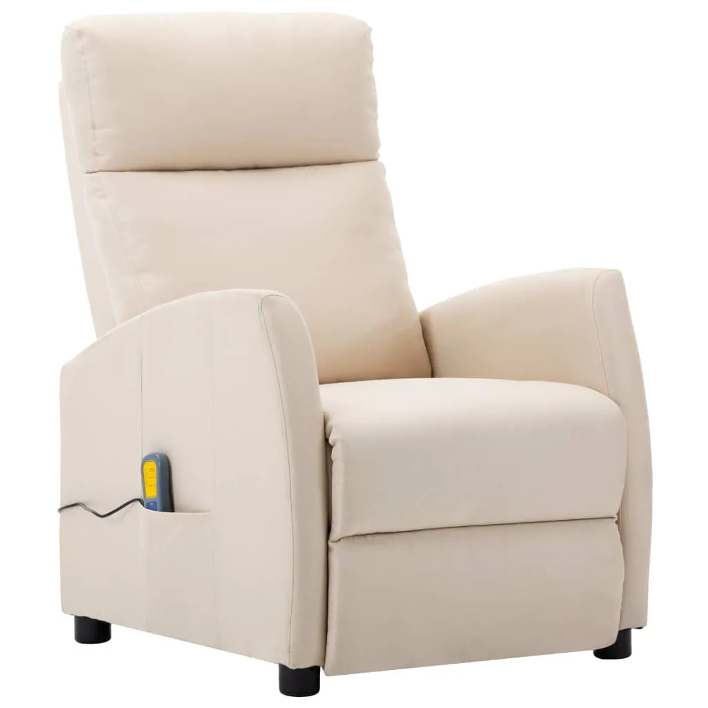 Massage Recliner Chair Adjustable Push Armchair for Elderly Fabric