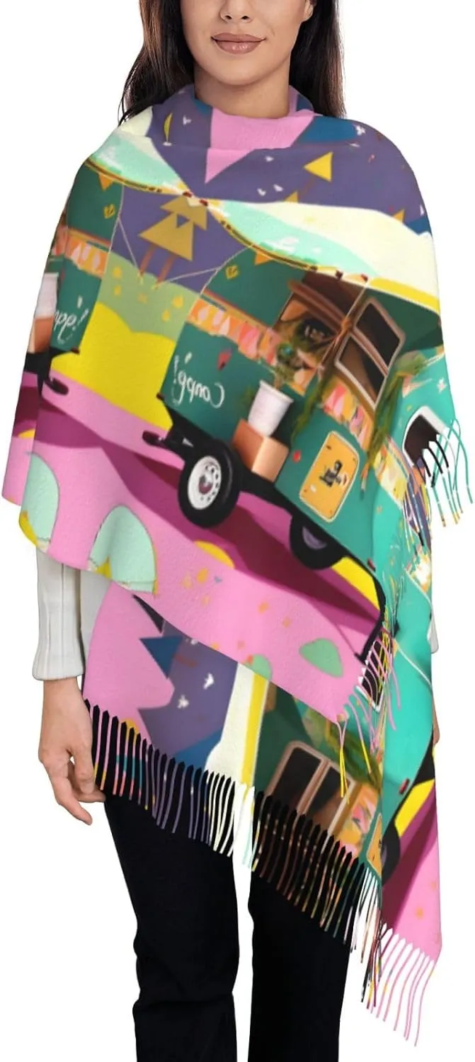Math Formula Exquisite Cashmere Tassel Scarf And Shawl Wraps Lightweight Fashion Scarf Presents For Ladies