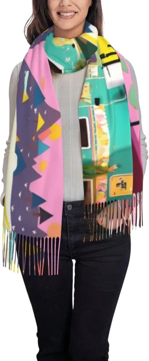 Math Formula Exquisite Cashmere Tassel Scarf And Shawl Wraps Lightweight Fashion Scarf Presents For Ladies