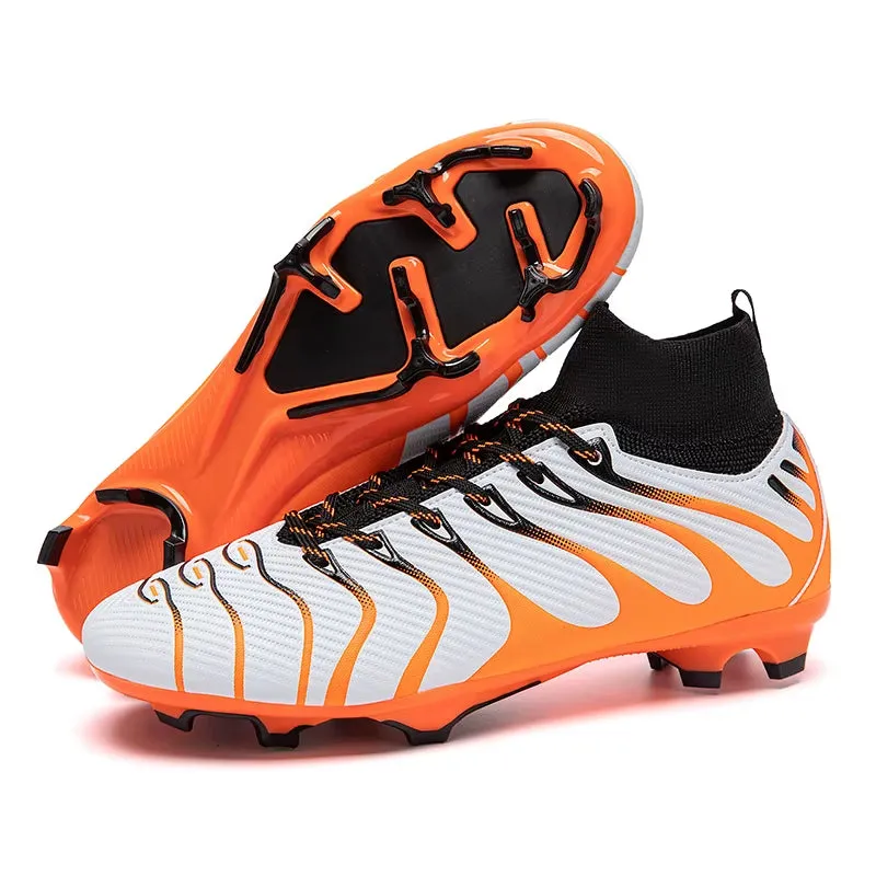 Men Football Boots High Top Soccer Shoes Kids Professional Field Cleats Football Teenager Anti-Slip Crampon Futbol Sneaker 2025
