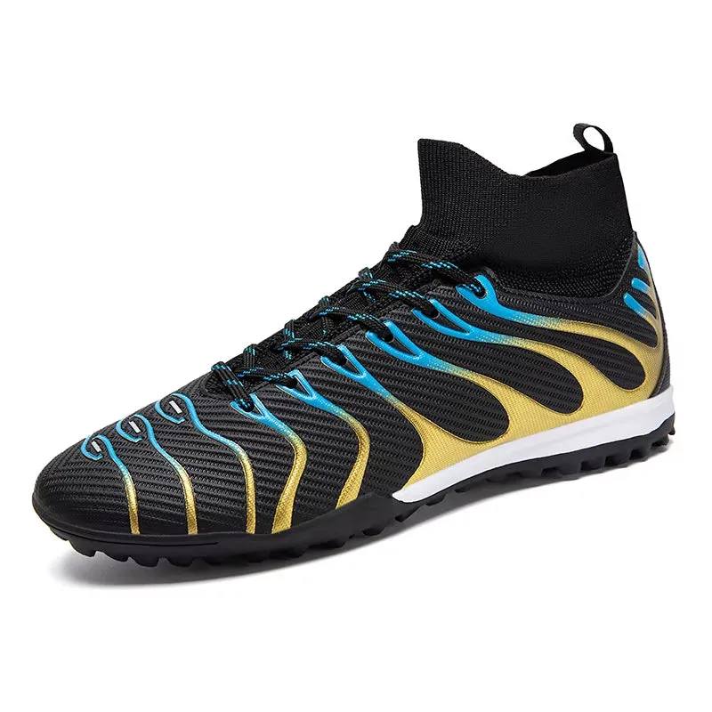 Men Football Boots High Top Soccer Shoes Kids Professional Field Cleats Football Teenager Anti-Slip Crampon Futbol Sneaker 2025