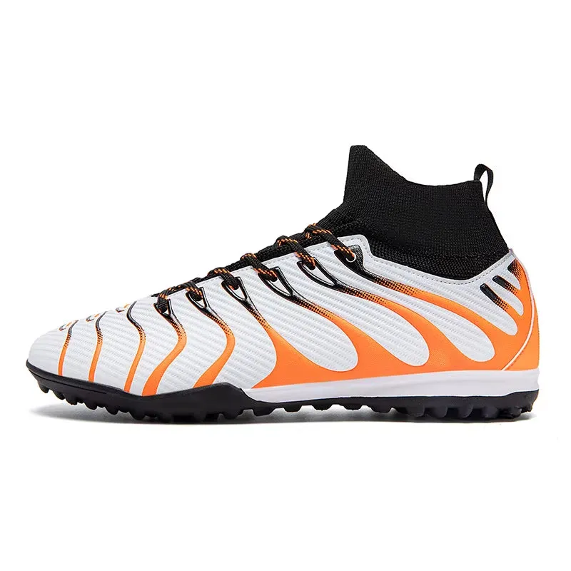 Men Football Boots High Top Soccer Shoes Kids Professional Field Cleats Football Teenager Anti-Slip Crampon Futbol Sneaker 2025