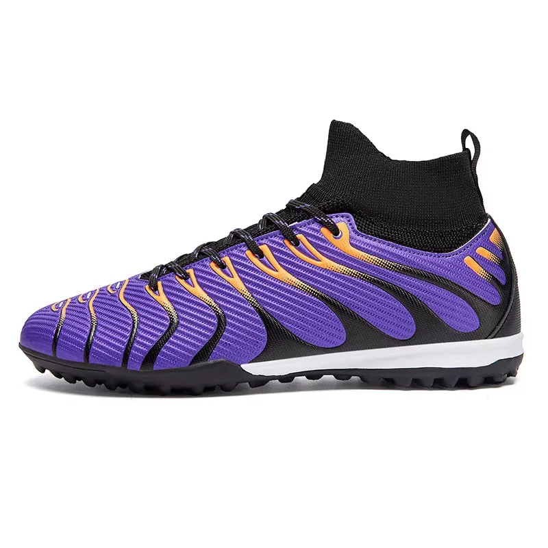 Men Football Boots High Top Soccer Shoes Kids Professional Field Cleats Football Teenager Anti-Slip Crampon Futbol Sneaker 2025