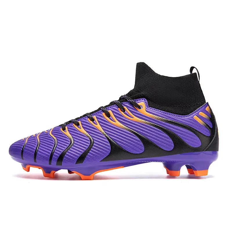 Men Football Boots High Top Soccer Shoes Kids Professional Field Cleats Football Teenager Anti-Slip Crampon Futbol Sneaker 2025