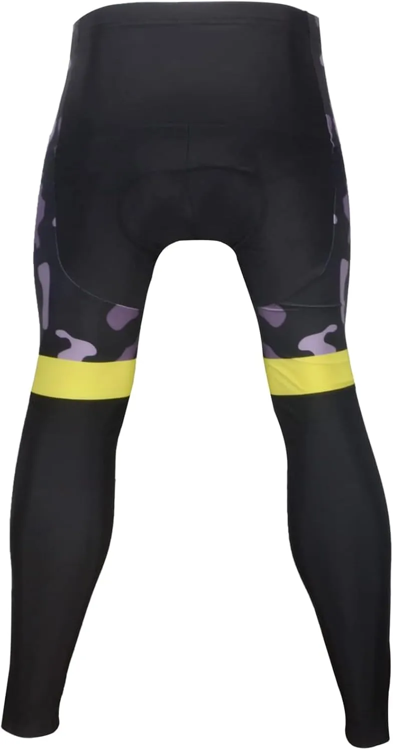 Men's Cycling Jersey Set - Reflective Quick-Dry Biking Shirt and 3D Padded Cycling Bike Shorts