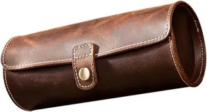 Mens Jewellery Box 1pc Roll Watch Box Portable Watch Case Vintage Watch Holder Watches for Men Jewelry Boxes Watch Holder for Dresser Jewelry Travel Watch Travel Case Leather Watch Organizer Coffee