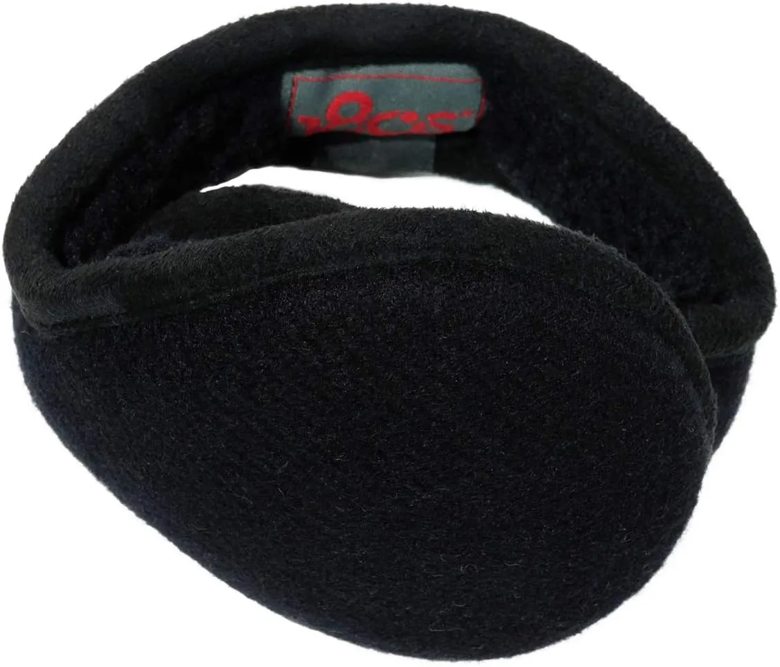 Men's Wool Behind-the-Head Ear Warmer (Black)