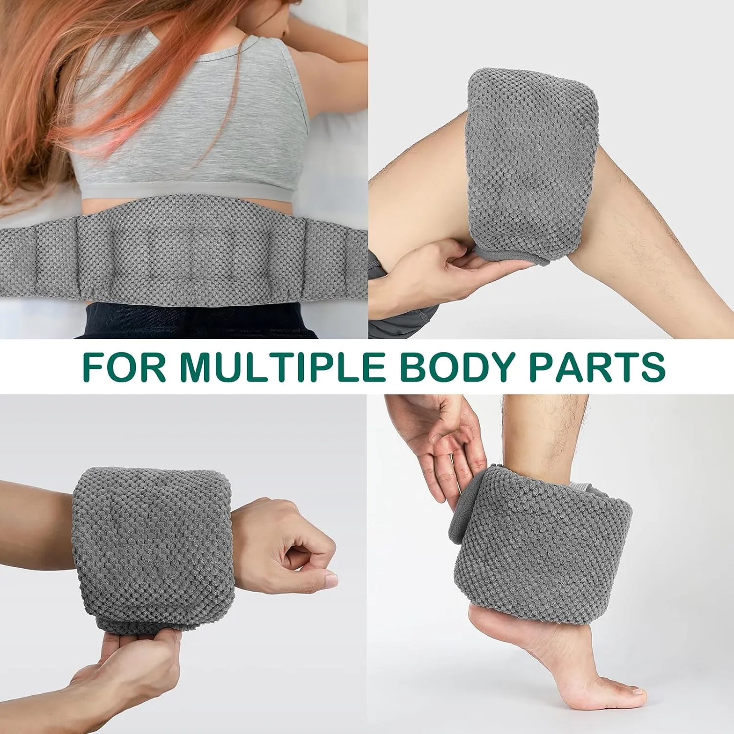 Microwavable Heating Pad for Neck and Shoulders Back 33 * 6" Extra Long Weighted Microwave Moist Heat Pack for Cramps, Pain Relief Warm Compress Neck Wrap to Relax Sore Muscles, Joints, 1 Pack