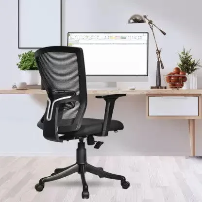 Mid Back Executive Office Chair with Chrome Base