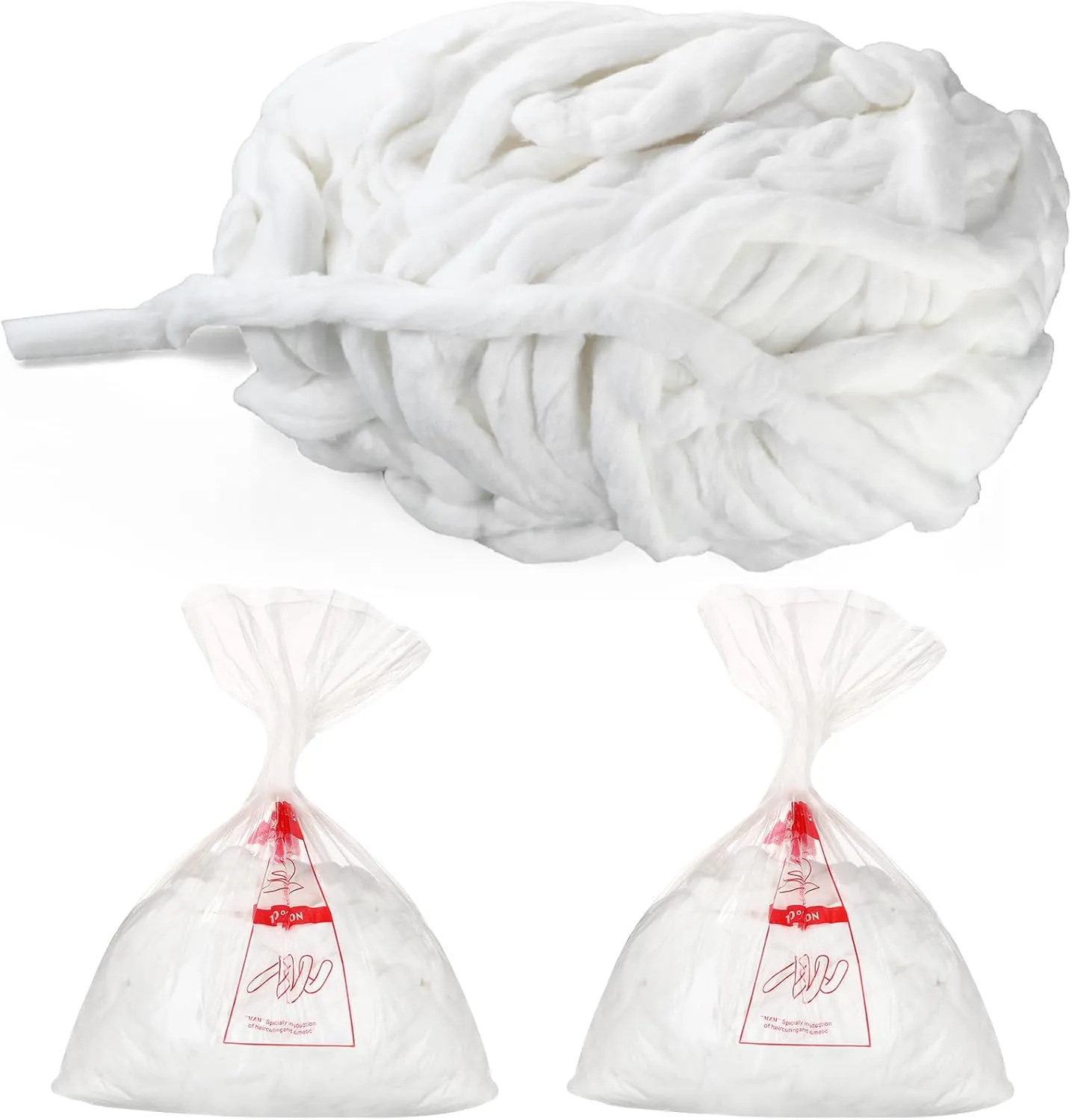 Mixweer Cotton Roll for Salon 520 Feet 2lb Cotton Sliver for Cleaning, Skin Care, Manicures, Salon, 1800g, Easy to Use