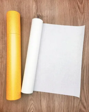 MLNSUNNY Artist Teabag Paper for Mixed Media Art,13.8"x984" White Large Roll Paper,Wet Strength Tissue DIY Art Craft Supplies for Painting,Collage,Cyanotype,Origami,Printmaking