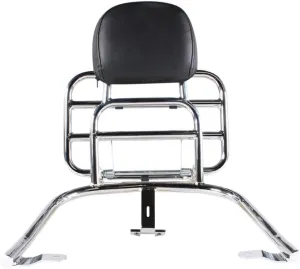 MotoSport Prima Chrome Rear Rack (Backrest, Chrome); Vespa Primavera, Sprint