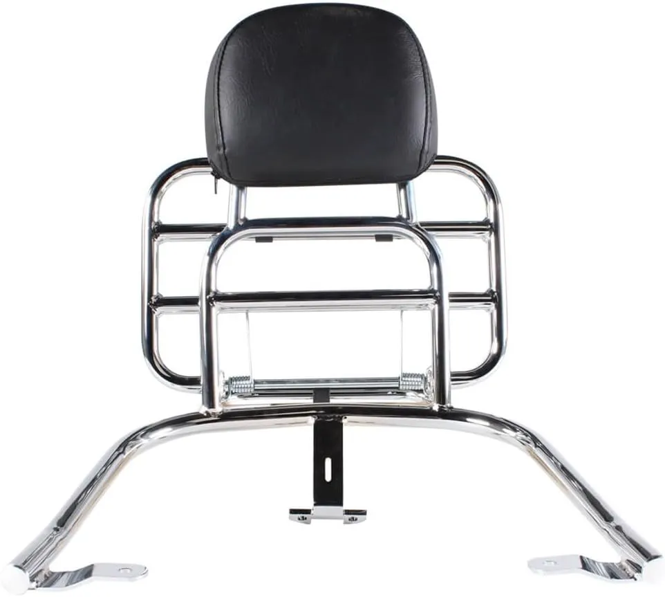 MotoSport Prima Chrome Rear Rack (Backrest, Chrome); Vespa Primavera, Sprint