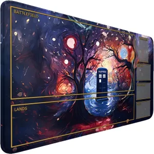 MTG MAT, 24" x 14" MTG Playmats Stitched Edges for MTG TCG Trading Card Smooth Rubber Surface Anti-Slip Mouse Pad with Storage Bag Thickened 3mm