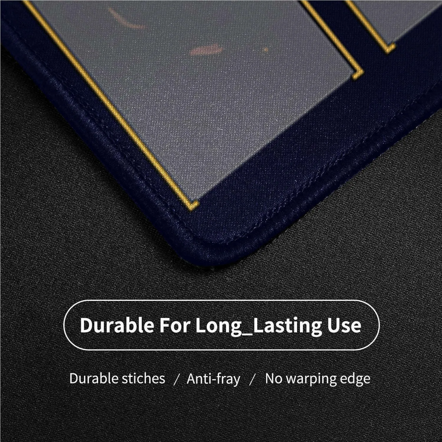 MTG MAT, 24" x 14" MTG Playmats Stitched Edges for MTG TCG Trading Card Smooth Rubber Surface Anti-Slip Mouse Pad with Storage Bag Thickened 3mm