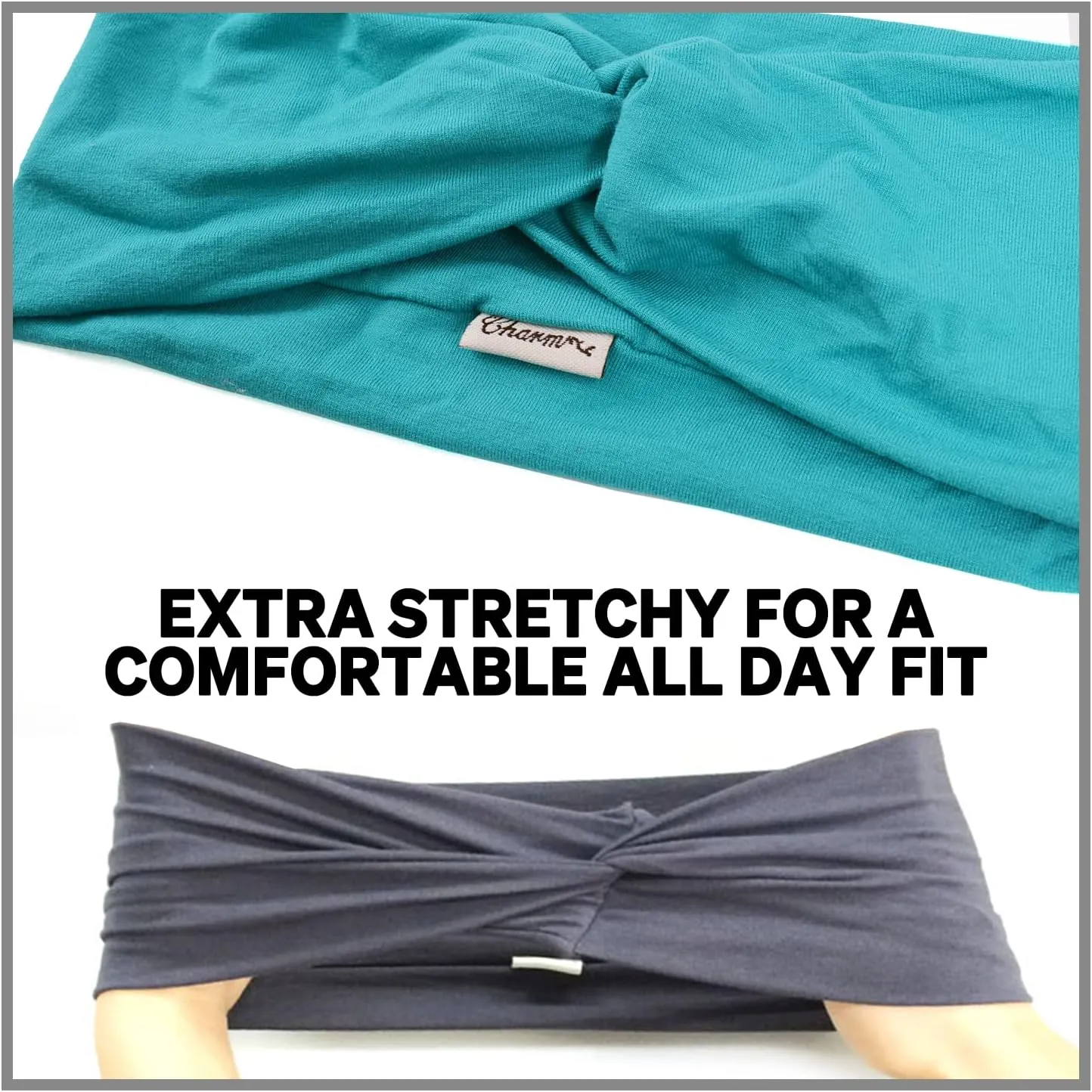 Multiuse Headband Hair Wrap for Women & Men, Casual Headwear & Wide Gym Wrap Headband