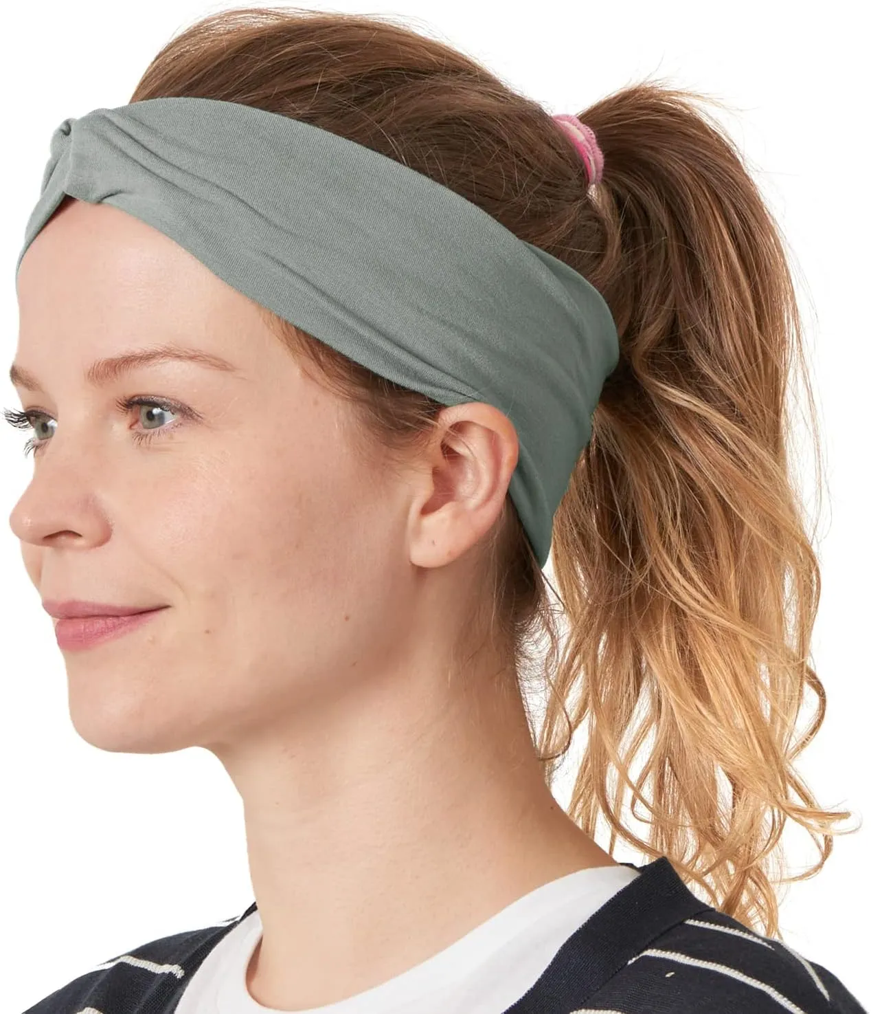 Multiuse Headband Hair Wrap for Women & Men, Casual Headwear & Wide Gym Wrap Headband