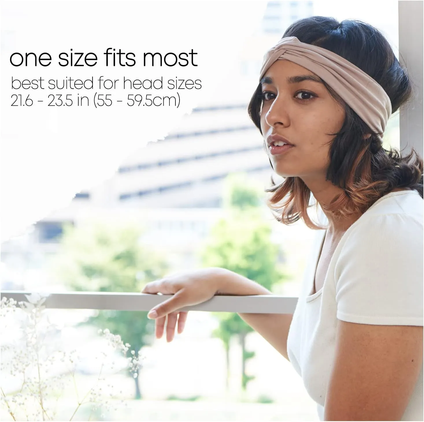 Multiuse Headband Hair Wrap for Women & Men, Casual Headwear & Wide Gym Wrap Headband