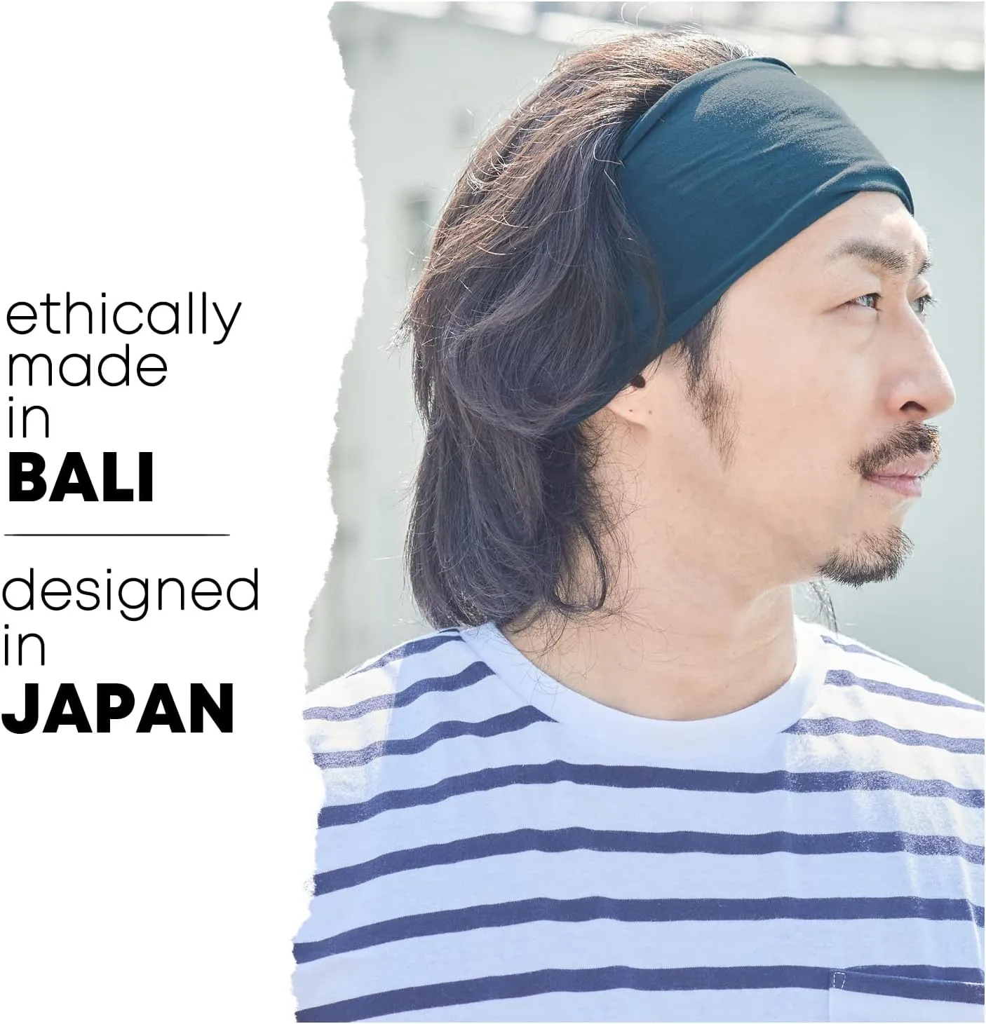 Multiuse Headband Hair Wrap for Women & Men, Casual Headwear & Wide Gym Wrap Headband