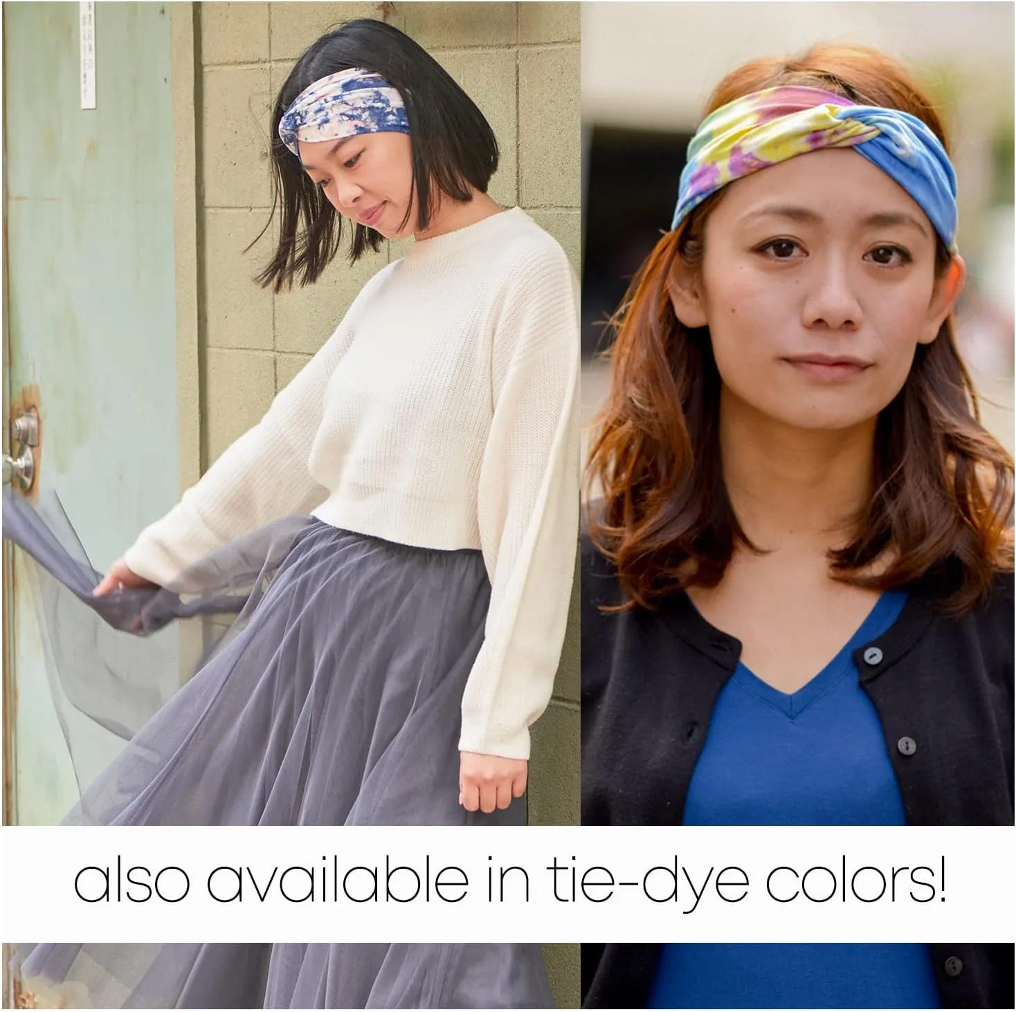 Multiuse Headband Hair Wrap for Women & Men, Casual Headwear & Wide Gym Wrap Headband