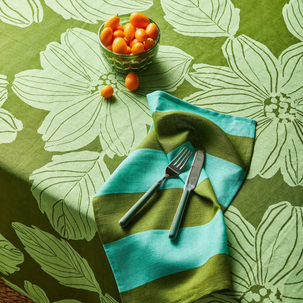 Napkin- Big Stripe Mint (Set of 4)
