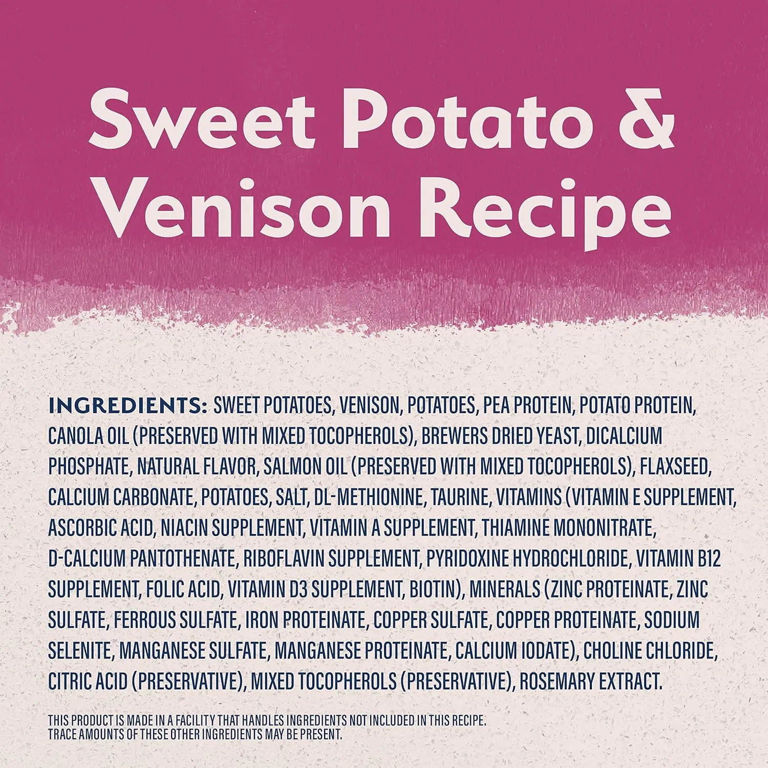 Natural Balance Limited Ingredient Adult Grain-Free Dry Dog Food, Reserve Sweet Potato & Venison Recipe, 22 Pound (Pack of 1)