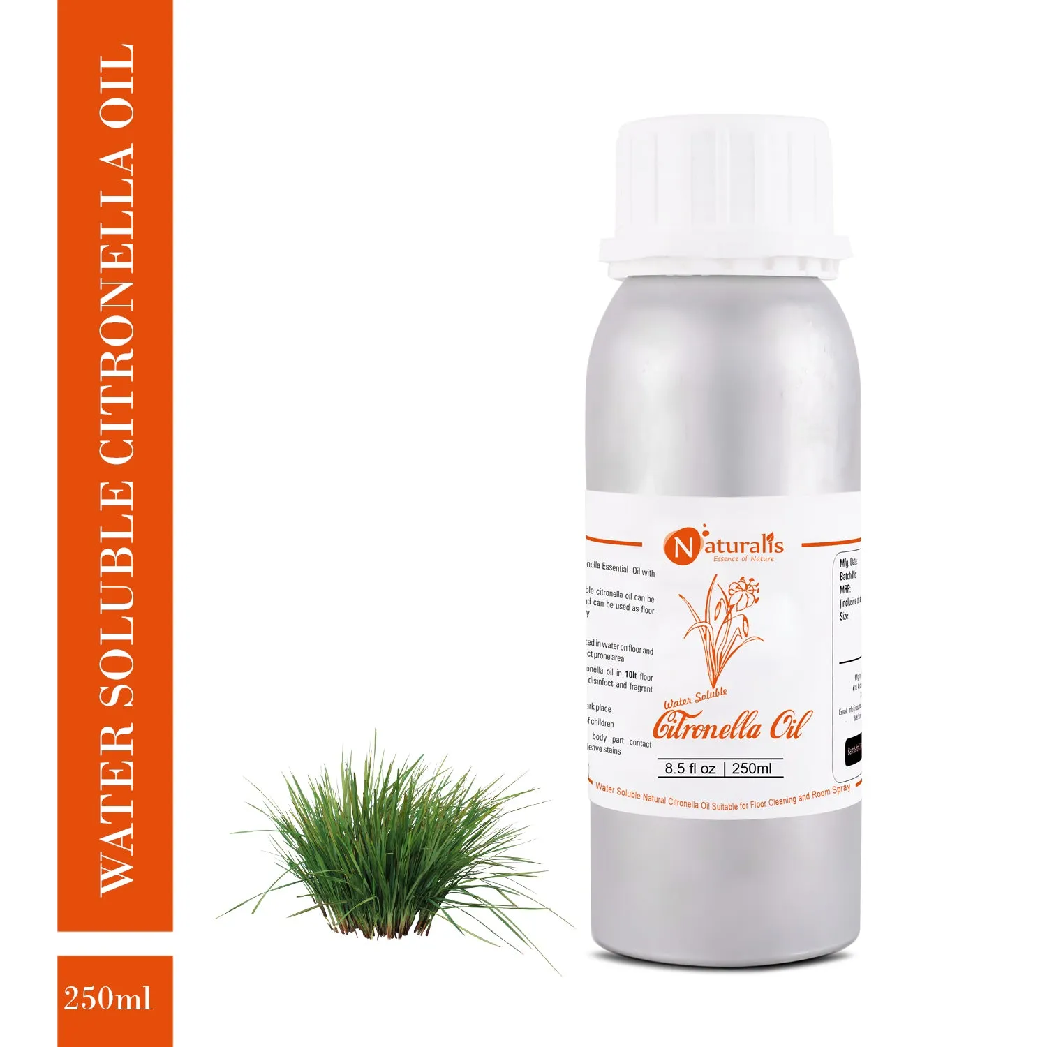 Naturalis Water Soluble Natural Citronella Oil Suitable for Floor Cleaning and Room Spray